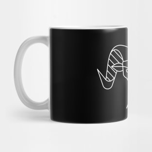 Aries Zodiac Sign - White Mug